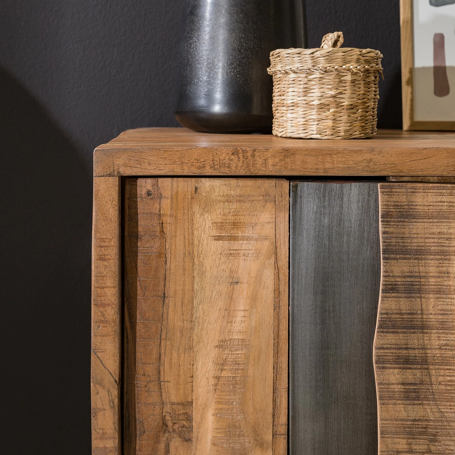 Ars manufacti Büroregal Domme II - Akazie massiv / Eisen - Akazie / Anthrazit 8 Ars manufacti Büroregal Domme II - Akazie massiv / Eisen - Akazie / Anthrazit – Bild 6