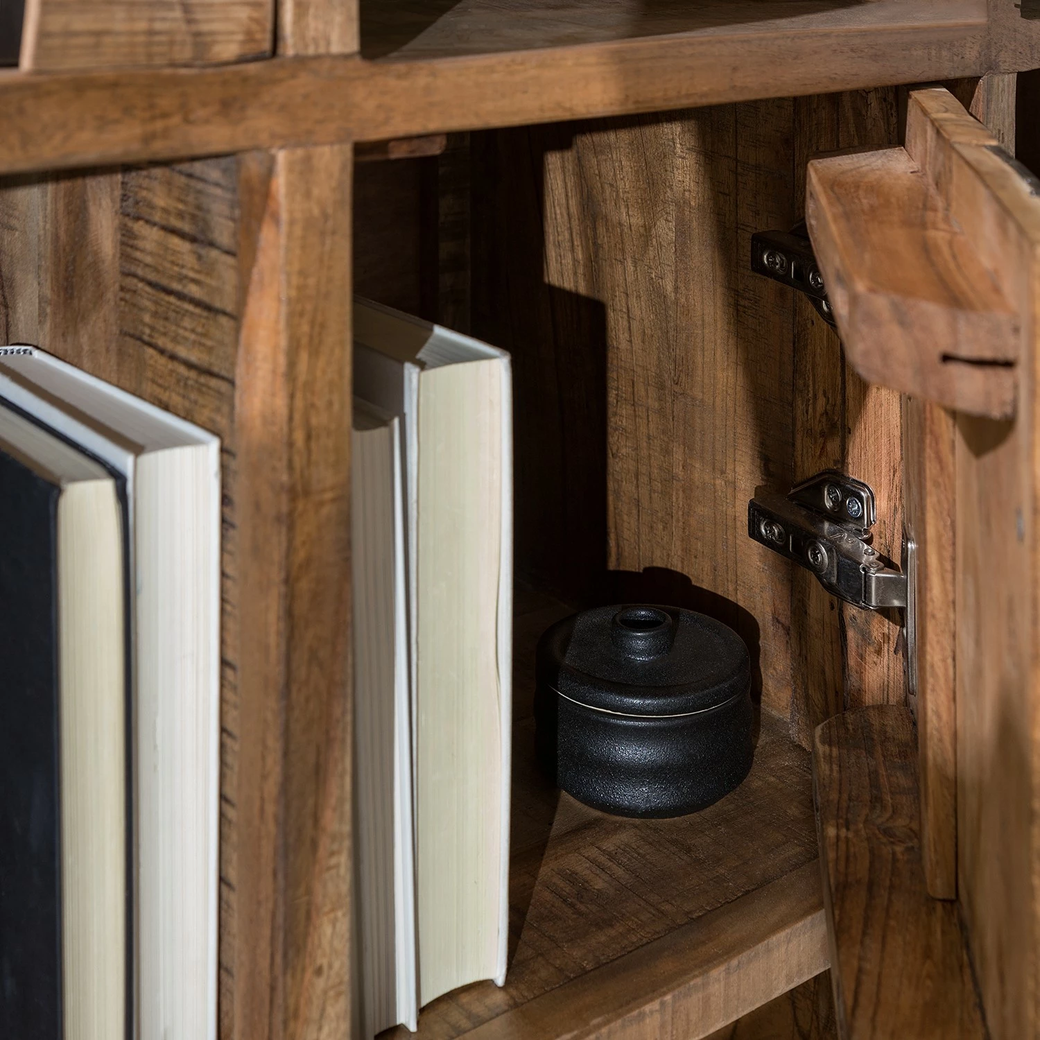 Ars manufacti Büroregal Domme II - Akazie massiv / Eisen - Akazie / Anthrazit 9 Ars manufacti Büroregal Domme II - Akazie massiv / Eisen - Akazie / Anthrazit – Bild 7