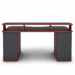 Furnitive Schreibtisch Crosswoods - Schwarz / Rot -BÜROMÖBEL Verkaufsgeschäft 1000248347 210217 09443000025 DETAILS P000000001000248347