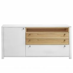 Loftscape Sideboard Cordelle - Matt Weiß / Wildbuche
