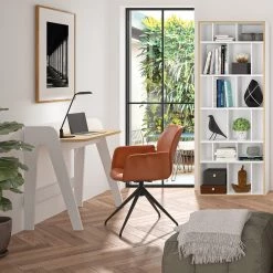 Temahome Schreibtisch Fiore - Wabenplatte - Eiche / Weiß -BÜROMÖBEL Verkaufsgeschäft 1000252074 210302 16061700003 MOOD DETAILS P000000001000252074 mood