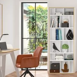 Temahome Regal Group 72 - Wabenplatte - Weiß / Hellbraun -BÜROMÖBEL Verkaufsgeschäft 1000252075 210302 16062800012 MOOD DETAILS P000000001000252075 mood