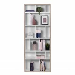 Temahome Regal Group 72 - Wabenplatte - Weiß / Hellbraun -BÜROMÖBEL Verkaufsgeschäft 1000252075 210302 16063100014 DETAILS P000000001000252075