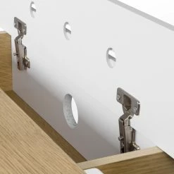 Temahome Stehschreibtisch Space - Echtholzfurnier / Metall - Eiche / Weiß -BÜROMÖBEL Verkaufsgeschäft 1000252084 210302 16065500032 DETAILS P000000001000252084