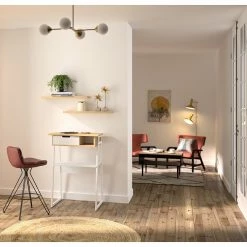 Temahome Stehschreibtisch Space - Echtholzfurnier / Metall - Eiche / Weiß -BÜROMÖBEL Verkaufsgeschäft 1000252084 220623 025 MOOD DETAILS P000000001000252084 mood