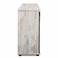 Maison Belfort Sideboard Janze I - Kiefer Weiß Dekor / Vintage Braun -BÜROMÖBEL Verkaufsgeschäft 1000254985 210322 08500800019 DETAILS P000000001000254985