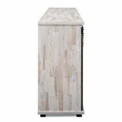 Maison Belfort Sideboard Janze II - Kiefer Weiß Dekor / Vintage Braun -BÜROMÖBEL Verkaufsgeschäft 1000254986 210322 08502300028 DETAILS P000000001000254986