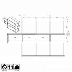 Temahome Regal London I - Walnuss -BÜROMÖBEL Verkaufsgeschäft 1000255230 210324 15033300088 SKETCH DETAILS P000000001000255230 sketch