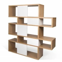 Temahome Regal London II - Eiche / Weiß -BÜROMÖBEL Verkaufsgeschäft 1000255255 210324 15033500299 DETAILS P000000001000255255