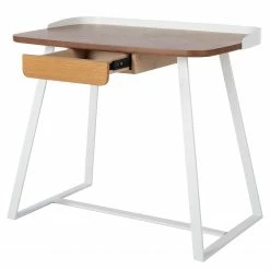 Fredriks Schreibtisch Azua - Eiche Dekor / Weiß -BÜROMÖBEL Verkaufsgeschäft 1000256391 220325 032 DETAILS P000000001000256391