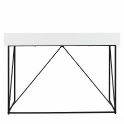 Tenzo Schreibtisch Tell II - Hochglanz Weiß / Schwarz -BÜROMÖBEL Verkaufsgeschäft 1000257174 210408 13275300010 DETAILS P000000001000257174