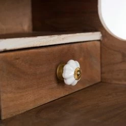 Wolf-Möbel Sekretär Maison - Akazie massiv - Akazie Stone / Antik Weiß -BÜROMÖBEL Verkaufsgeschäft 1000257240 220406 048 DETAILS P000000001000257240