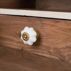 Wolf-Möbel Sekretär Maison - Akazie massiv - Akazie Stone / Antik Weiß -BÜROMÖBEL Verkaufsgeschäft 1000257240 220406 060 DETAILS P000000001000257240