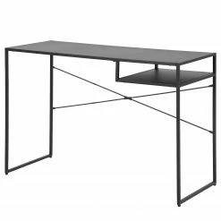 Red Living Schreibtisch Kalvi - Metall - Schwarz