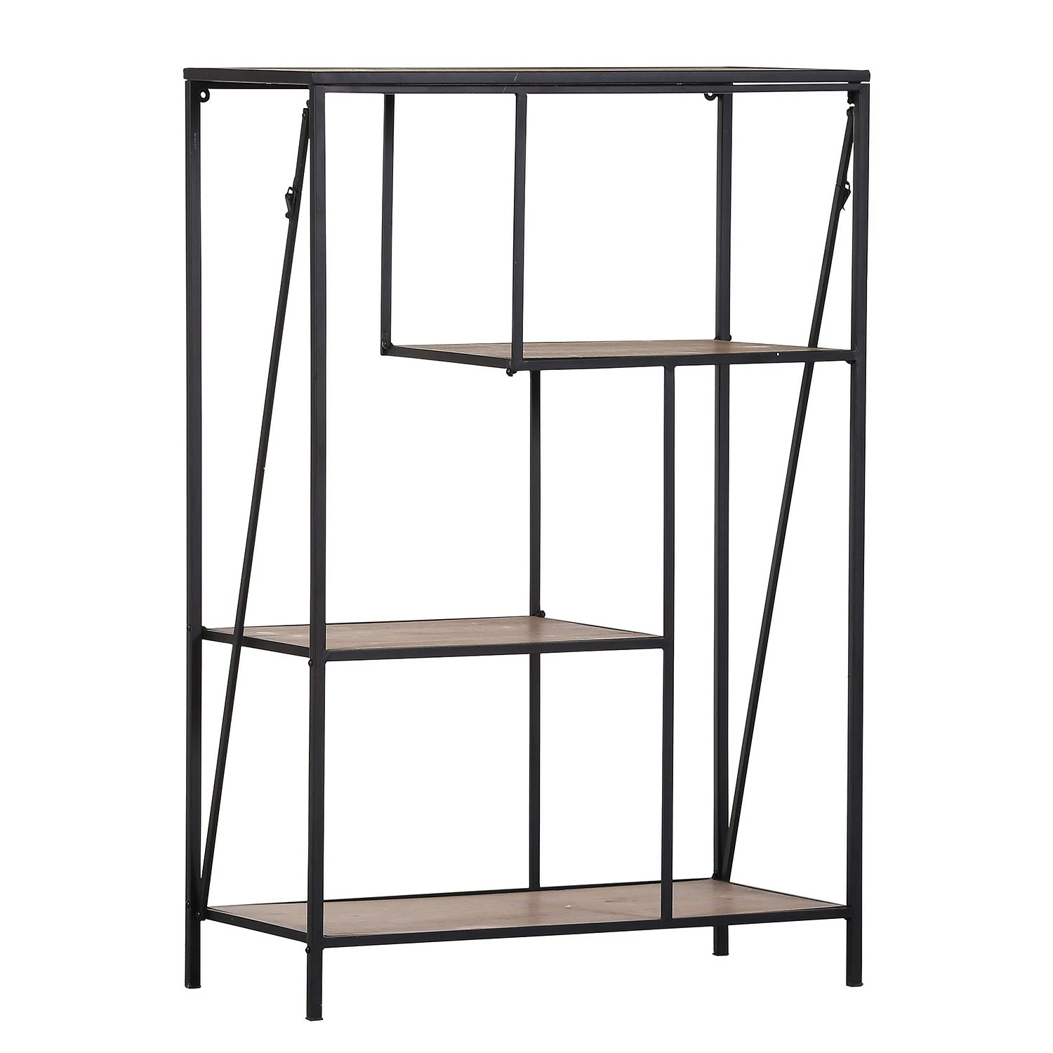 Red Living Regal Cap Cana III - Echtholzfurnier / Metall - Spießtanne / Schwarz 3 Red Living Regal Cap Cana III - Echtholzfurnier / Metall - Spießtanne / Schwarz