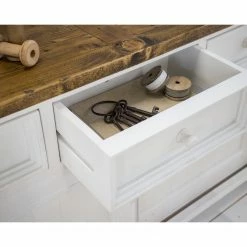 Maison Belfort Sideboard Balignton - Kiefer massiv - Kiefer / Weiß -BÜROMÖBEL Verkaufsgeschäft 1000260756 211116 13020000349 DETAILS P000000001000260756