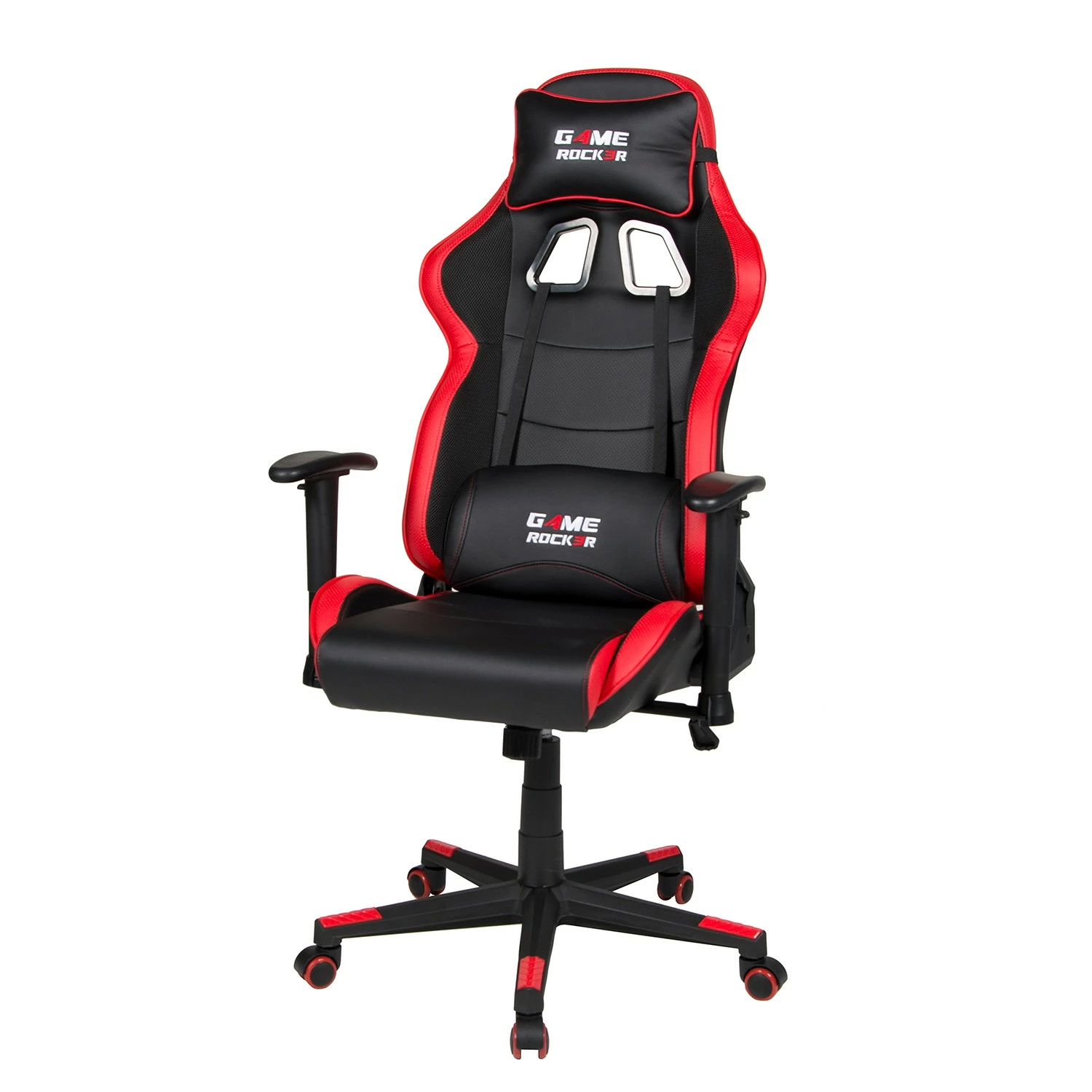 Duo Collection Gamingchair Game-Rocker G-10 - Kunstleder & Netzstoff / Nylon - Schwarz / Rot 3 Duo Collection Gamingchair Game-Rocker G-10 - Kunstleder & Netzstoff / Nylon - Schwarz / Rot