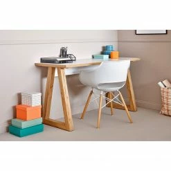 Jahnke Schreibtisch CLUB C 135 - Kerneiche Dekor / Weiß -BÜROMÖBEL Verkaufsgeschäft 1000261786 210426 09084000014 MOOD DETAILS P000000001000261786 mood