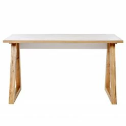 Jahnke Schreibtisch CLUB C 135 - Kerneiche Dekor / Weiß -BÜROMÖBEL Verkaufsgeschäft 1000261786 210426 09084300016 DETAILS P000000001000261786