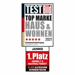 Jahnke Schreibtisch CLUB C 135 - Kerneiche Dekor / Weiß -BÜROMÖBEL Verkaufsgeschäft 1000261786 210701 16155100067 ICON DETAILS P000000001000261786 icon seal