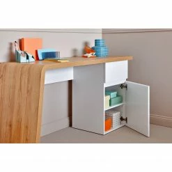 Jahnke Schreibtisch CULTURE C 131 - Kerneiche Dekor / Weiß -BÜROMÖBEL Verkaufsgeschäft 1000261792 210426 09085700027 DETAILS P000000001000261792