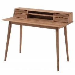 Furnitive Schreibtisch Mendon - Eiche massiv