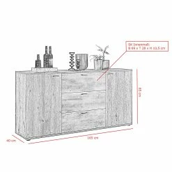 Red Living Sideboard Ambato - Eiche Artisan Dekor -BÜROMÖBEL Verkaufsgeschäft 1000263445 210430 11521900236 SKETCH DETAILS P000000001000263445 sketch
