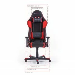 DXRacer Gaming Chair Racing R86 - Schwarz / Rot -BÜROMÖBEL Verkaufsgeschäft 1000264474 210521 07362600051 SKETCH DETAILS P000000001000264474 sketch