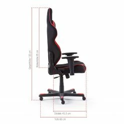 DXRacer Gaming Chair Racing R86 - Schwarz / Rot -BÜROMÖBEL Verkaufsgeschäft 1000264474 210521 07362600052 SKETCH DETAILS P000000001000264474 sketch