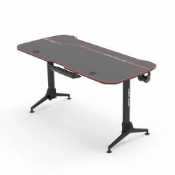 DXRacer Gaming Desk Ultra - (höhenverstellbar) Carbonoptik / Schwarz -BÜROMÖBEL Verkaufsgeschäft 1000264497 210521 07363000190 DETAILS P000000001000264497