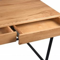 Red Living Schreibtisch Verlines - Wildeiche massiv / Metall - Wildeiche / Schwarz -BÜROMÖBEL Verkaufsgeschäft 1000264971 210518 10544000007 DETAILS P000000001000264971