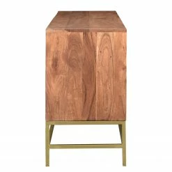Jack & Alice Sideboard Puyo - Akazie massiv / Metall - Akazie / Gold -BÜROMÖBEL Verkaufsgeschäft 1000264972 220118 13141300075 DETAILS P000000001000264972