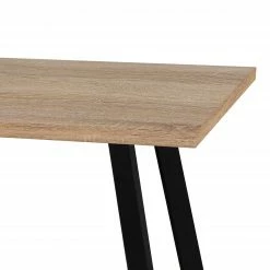 Furnitive Schreibtisch Unieux II - Eiche Sägerau Dekor - Breite: 140 cm - Schwarz -BÜROMÖBEL Verkaufsgeschäft 1000265526 210520 14003100306 DETAILS P000000001000265526