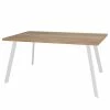 Furnitive Schreibtisch Unieux II - Eiche Sägerau Dekor - Breite: 160 cm - Weiß -BÜROMÖBEL Verkaufsgeschäft 1000265564 210520 14003900472 IMAGE P000000001000265564