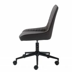 Red Living Bürodrehstuhl Dela II - Kunstleder / Metall - Dunkelbraun / Schwarz -BÜROMÖBEL Verkaufsgeschäft 1000267003 210615 08400900004 DETAILS P000000001000267003