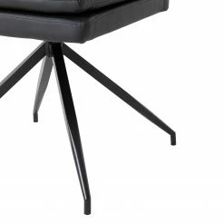 Fredriks Bürostuhl Abud - Kunstleder / Stahl - Schwarz -BÜROMÖBEL Verkaufsgeschäft 1000267826 220823 055 DETAILS P000000001000267826