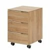 Maja Möbel Rollcontainer YOLO - Eiche Dekor / Chrom -BÜROMÖBEL Verkaufsgeschäft 1000268984 210610 16244700004 IMAGE P000000001000268984