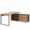 Maja Möbel Eckschreibtisch YOLO - Anthrazit / Eiche Dekor -BÜROMÖBEL Verkaufsgeschäft 1000269001 210610 16245100074 IMAGE P000000001000269001