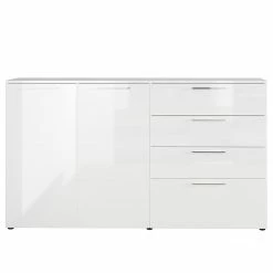 Germania Sideboard Sunnyvale - Hochglanz Weiß / Matt Weiß - Breite: 186 cm -BÜROMÖBEL Verkaufsgeschäft 1000270198 210526 06260600009 DETAILS P000000001000270198