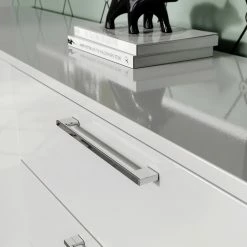 Germania Sideboard Sunnyvale - Hochglanz Weiß / Matt Weiß - Breite: 186 cm -BÜROMÖBEL Verkaufsgeschäft 1000270198 210526 06260700010 DETAILS P000000001000270198