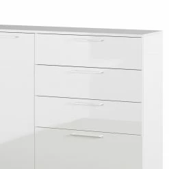 Germania Sideboard Sunnyvale - Hochglanz Weiß / Matt Weiß - Breite: 186 cm -BÜROMÖBEL Verkaufsgeschäft 1000270198 210526 06260700011 DETAILS P000000001000270198