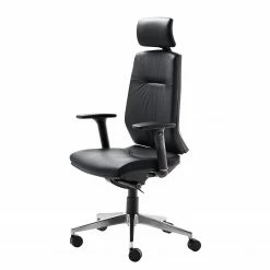 Mayer Sitzmöbel Bürodrehstuhl myCONTRACT LINE II - Echtleder - Anthrazit