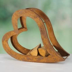 Boltze Kaminholzregal Heart - Metall - Braun -BÜROMÖBEL Verkaufsgeschäft 1000270748 210709 14011600008 MOOD DETAILS P000000001000270748 mood