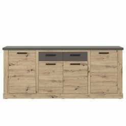Ridgevalley Sideboard Moro II - Eiche Artisan Dekor / Grau -BÜROMÖBEL Verkaufsgeschäft 1000272379 210819 07024800125 DETAILS P000000001000272379