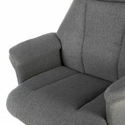 Furnitive Massagebürostuhl Barking - (mit Massagefunktion) - Flachgewebe / Metall - Grau / Schwarz -BÜROMÖBEL Verkaufsgeschäft 1000272622 220609 050 DETAILS P000000001000272622