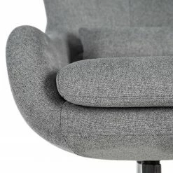 Furnitive Massagebürostuhl Barnard - (mit Massagefunktion) - Webstoff / Metall - Hellgrau / Chrom -BÜROMÖBEL Verkaufsgeschäft 1000272624 220629 090 DETAILS P000000001000272624