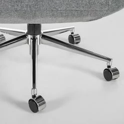 Furnitive Massagebürostuhl Barnard - (mit Massagefunktion) - Webstoff / Metall - Hellgrau / Chrom -BÜROMÖBEL Verkaufsgeschäft 1000272624 220629 095 DETAILS P000000001000272624