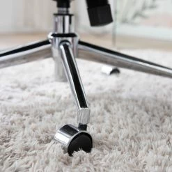 Furnitive Massagebürostuhl Barnard - (mit Massagefunktion) - Webstoff / Metall - Hellgrau / Chrom -BÜROMÖBEL Verkaufsgeschäft 1000272624 220823 033 DETAILS P000000001000272624