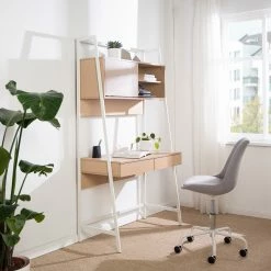 Loftscape Schreibtischregal Nova - Eiche Dekor / Weiß -BÜROMÖBEL Verkaufsgeschäft 1000272887 220519 021 MOOD DETAILS P000000001000272887 mood