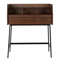 Loftscape Sekretär Noora - Walnuss / Schwarz -BÜROMÖBEL Verkaufsgeschäft 1000272893 220331 040 DETAILS P000000001000272893